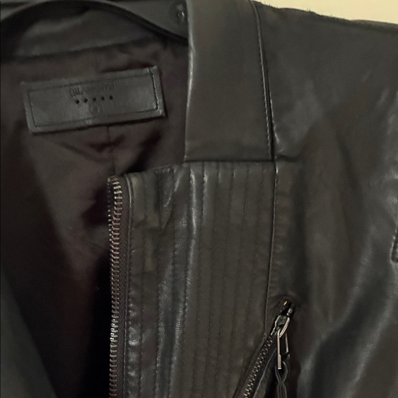 Women’s Blank NYC Black Faux Leather Moto Jacket - Sleek Asymmetric Zip - Picture 4 of 10